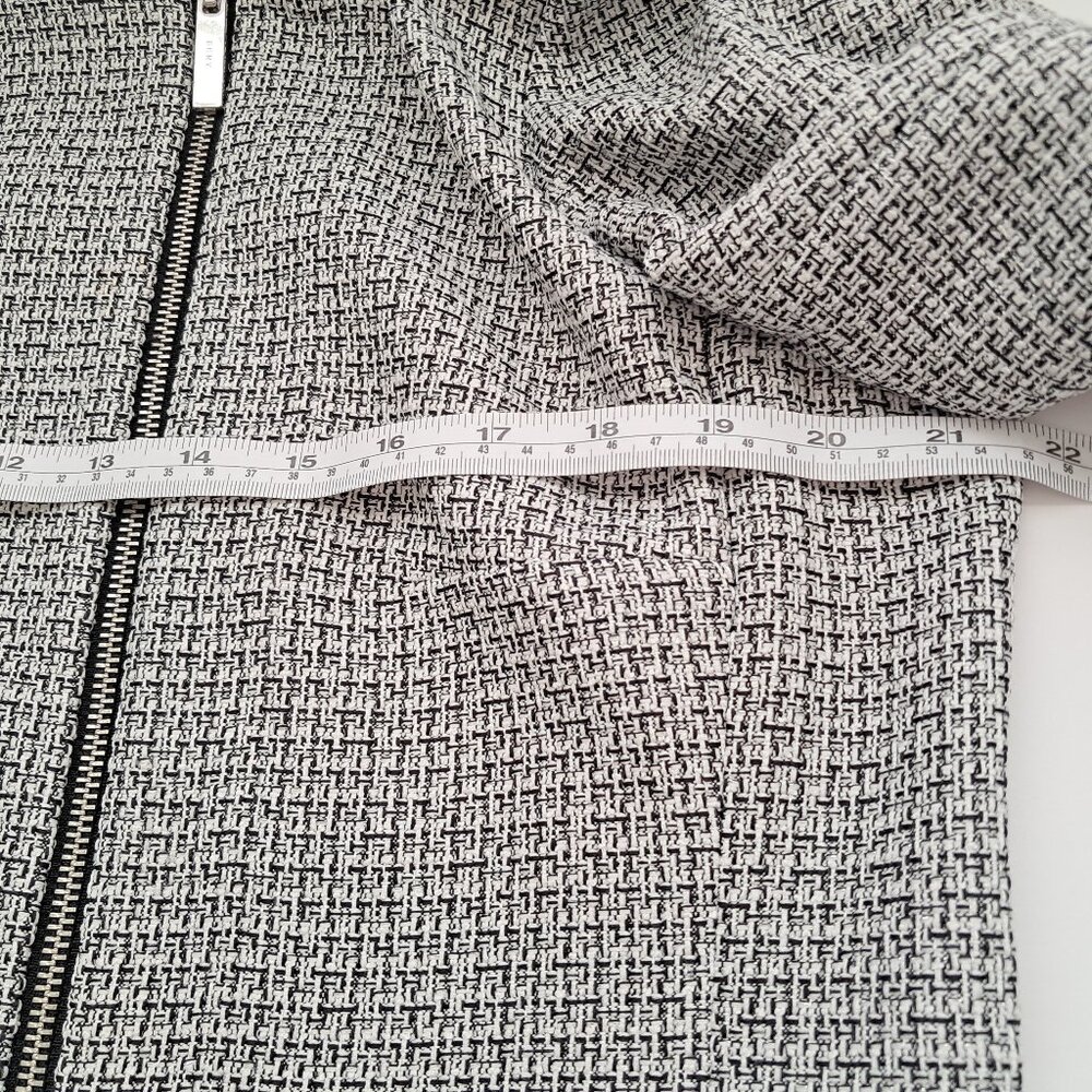 DKNY Women's Business Plus size Fringe Trim Tweed style zipper blazer size 16 - Picture 9 of 9